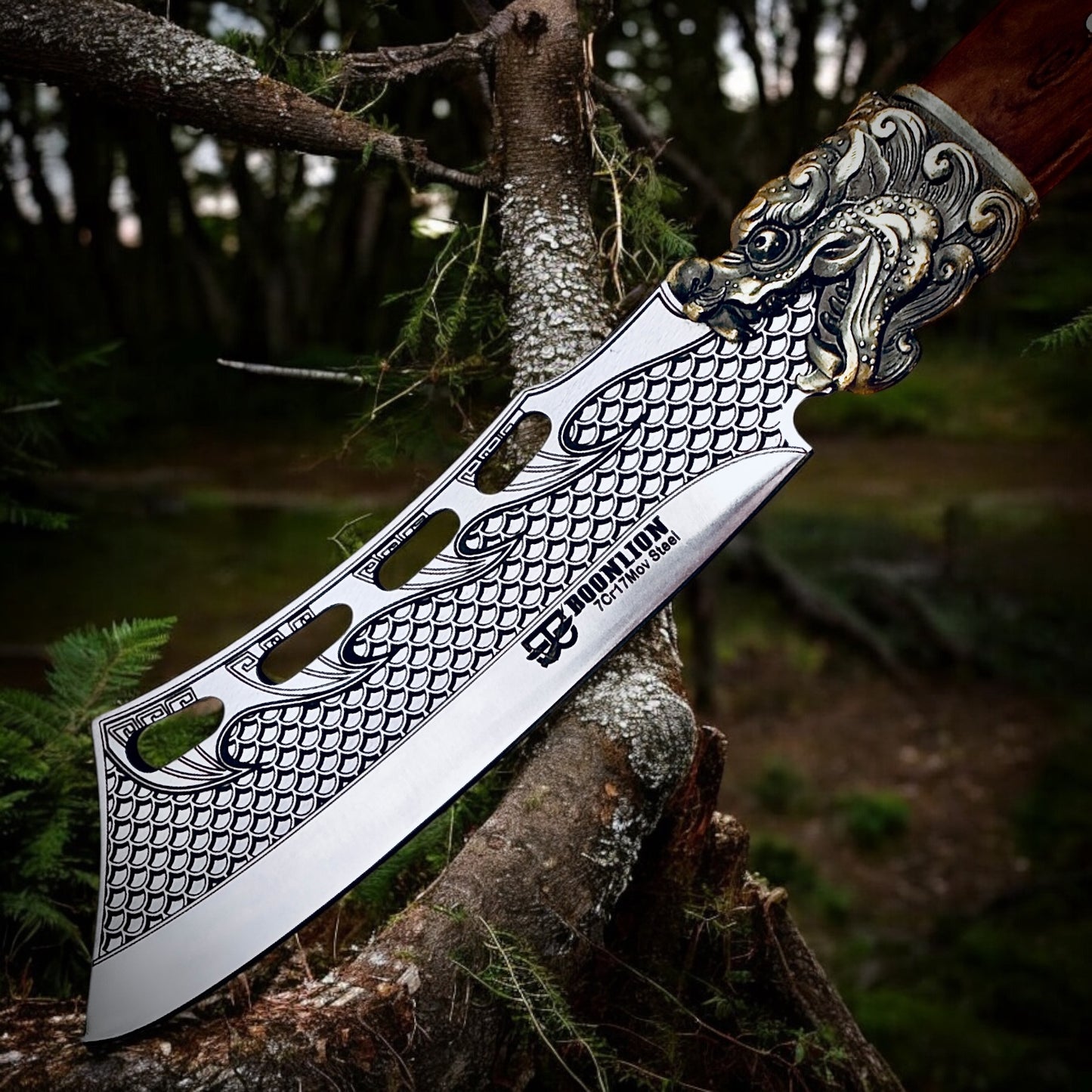 9.3" BOONLION Dragon Head Long Cleaver