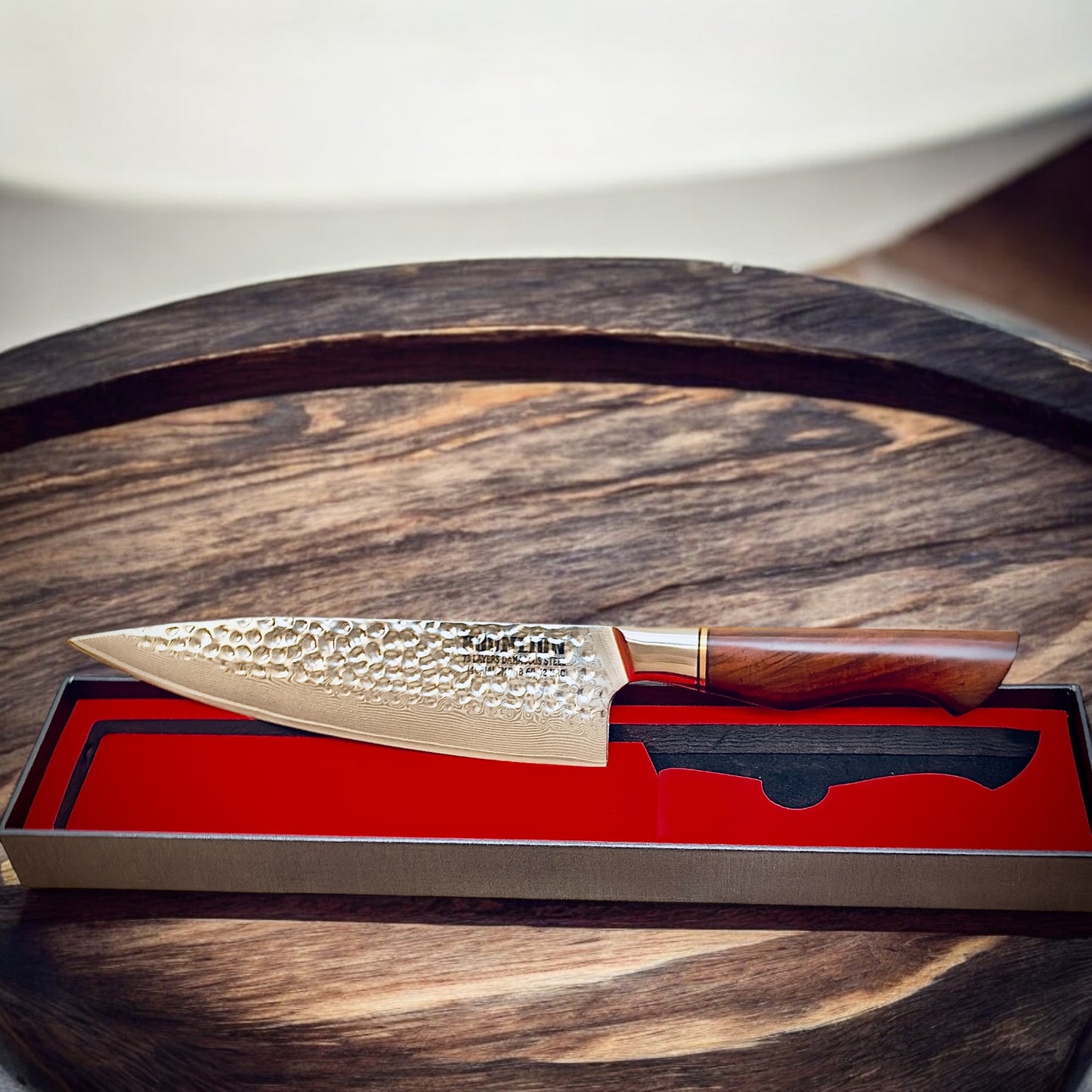 8" 73 layers 14Cr14V3 Power Damascus Chef Knife