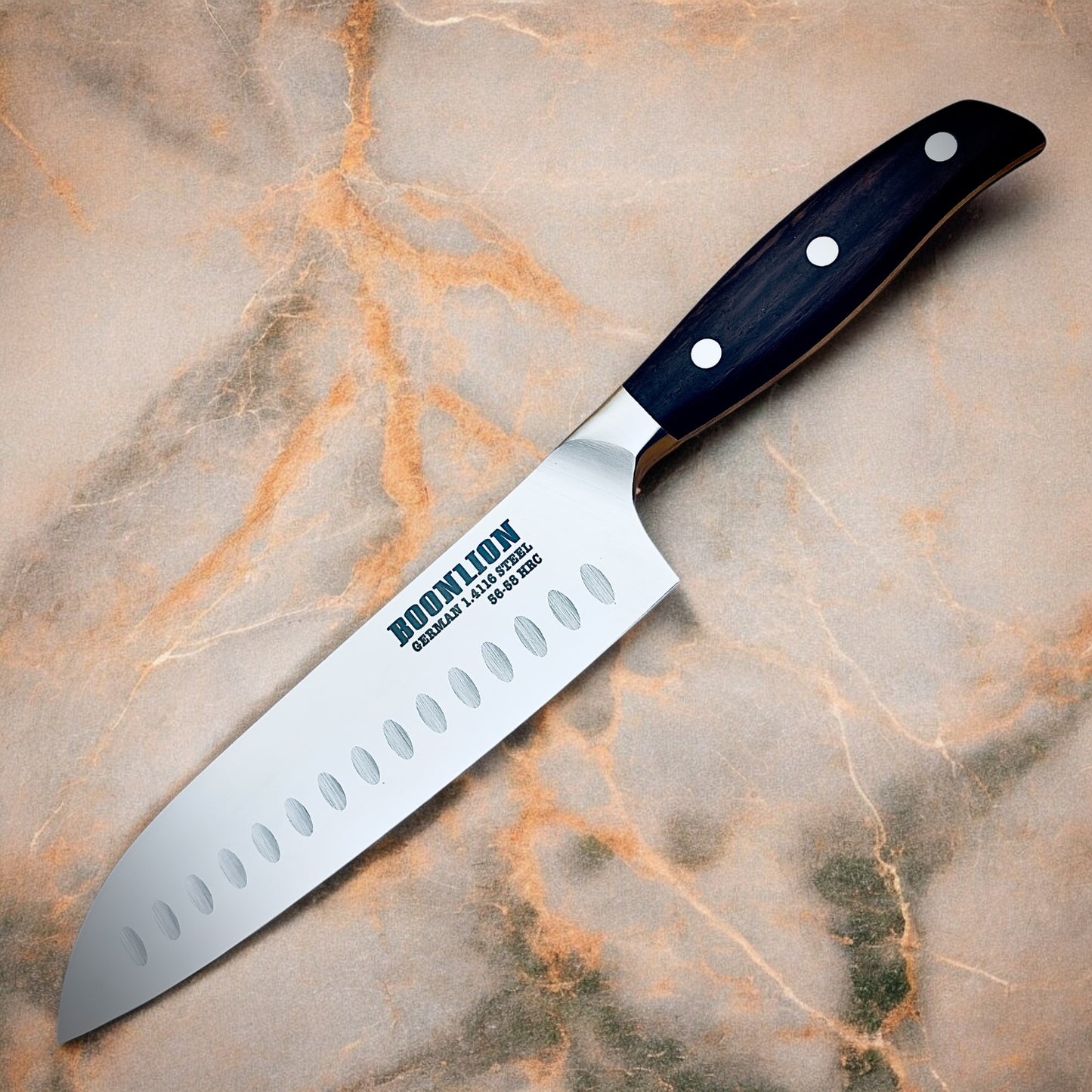 BOONLION 5pcs Kitchen Knife Set German 1.4116
