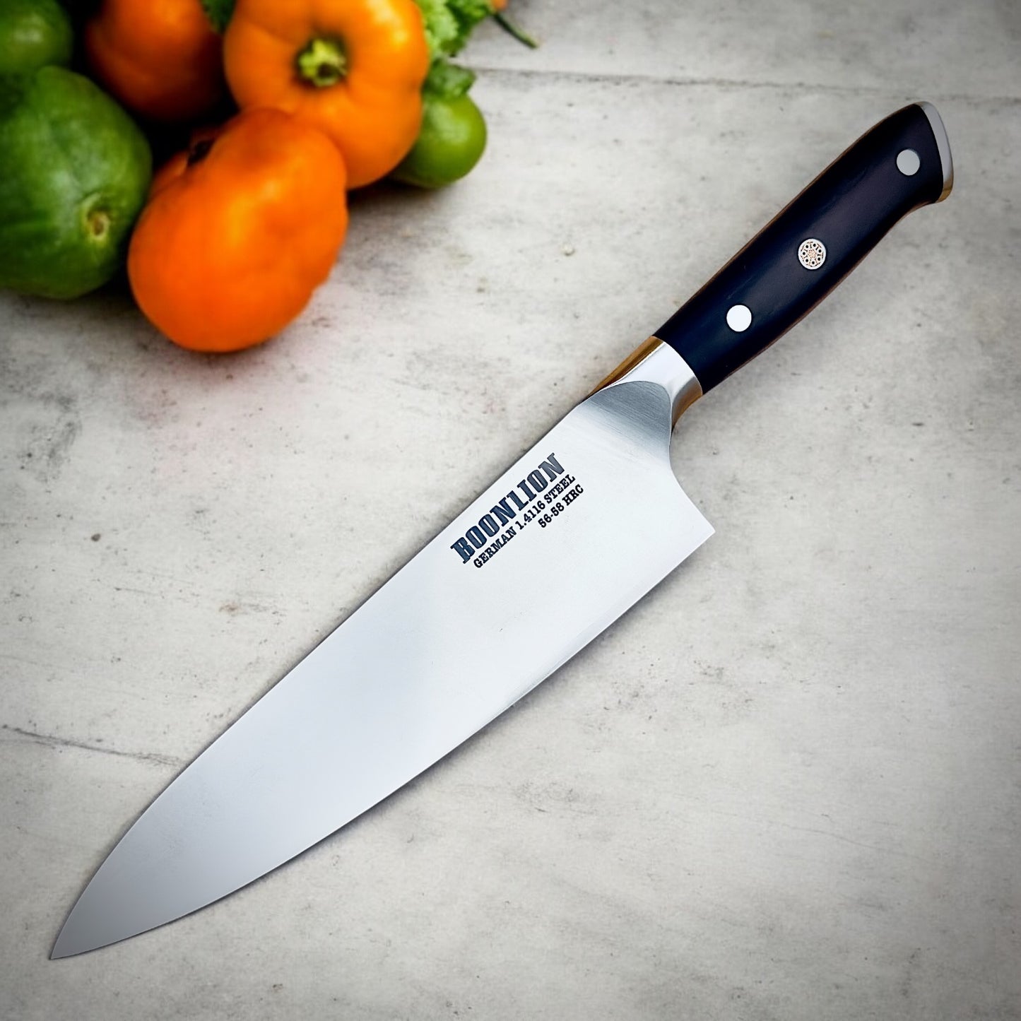 BOONLION 4pcs Kitchen Knife Set German 1.4116
