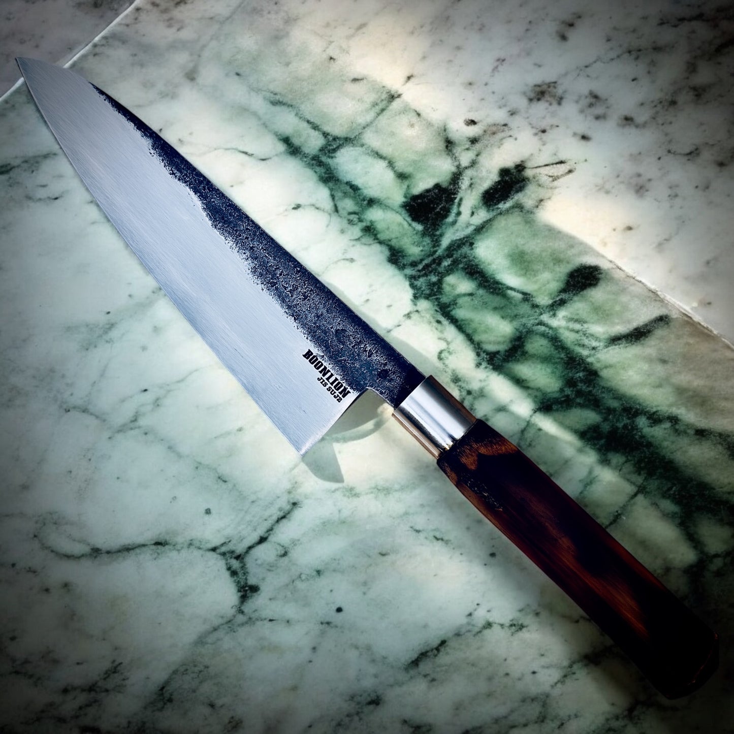 8" BOONLION SUJ2 Chef Knife, Bamboo Handle