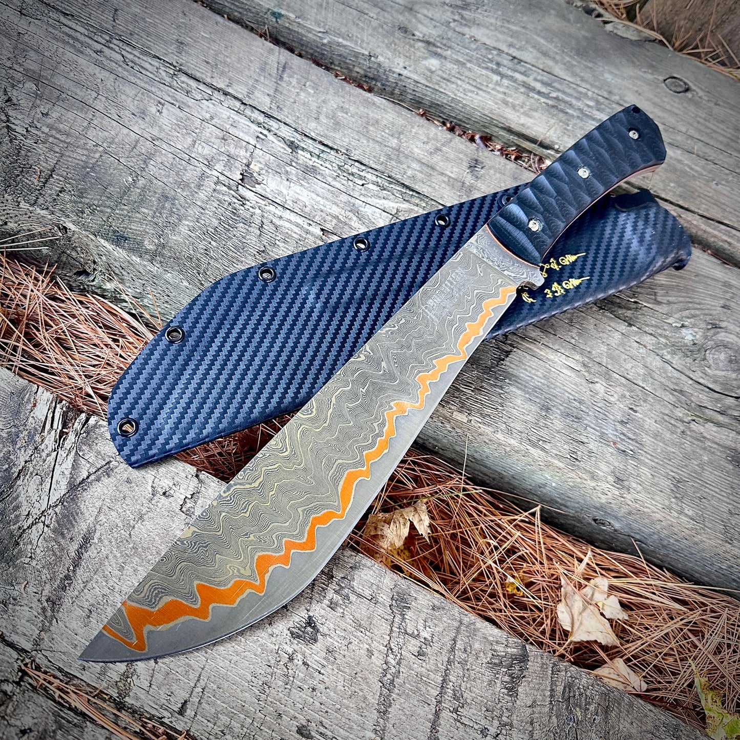 271 Layers Boonlion HmongKnife Copper Damascus AU