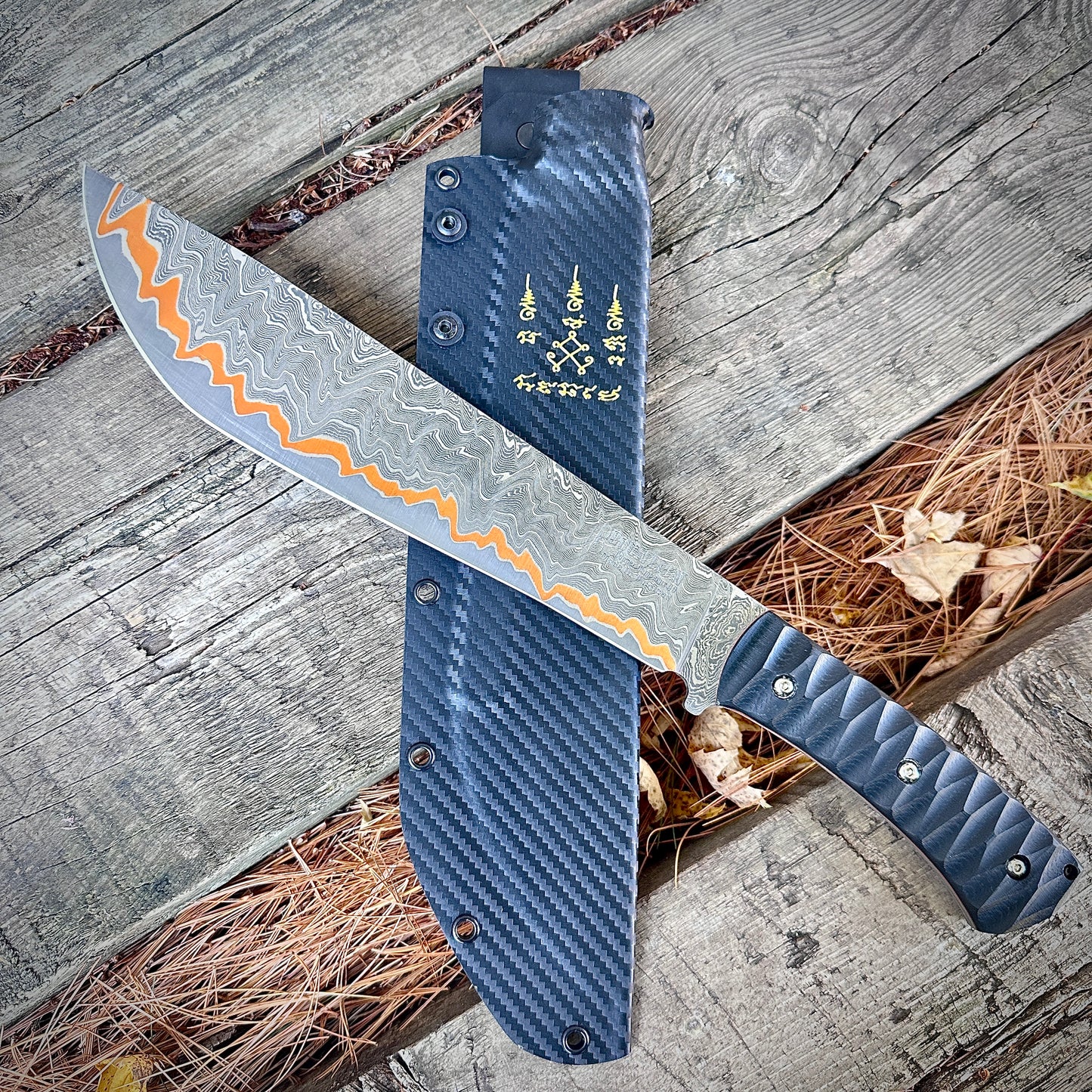 271 Layers Boonlion HmongKnife Copper Damascus AU