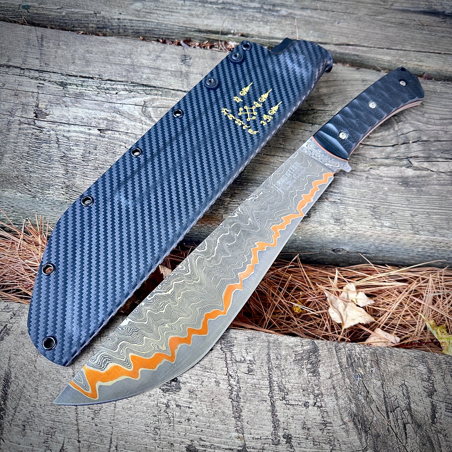271 Layers Boonlion HmongKnife Copper Damascus AU