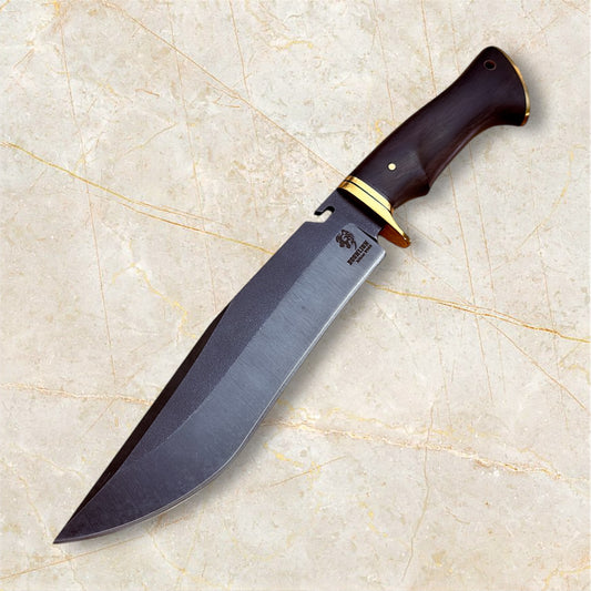 8.7" BOONLION Black Bowie Knife "BRB-N695"